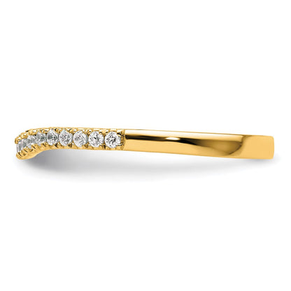14K Gelbgold Ring mit echten Diamanten