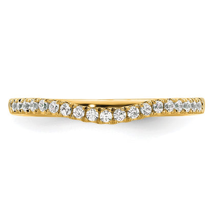 14K Gelbgold Ring mit echten Diamanten
