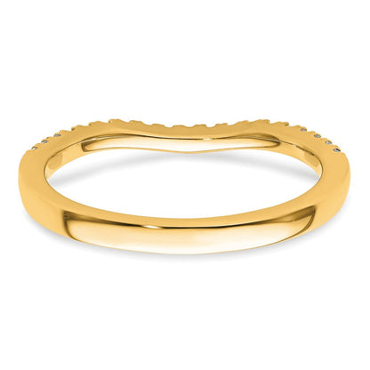 14K Gelbgold Ring mit echten Diamanten
