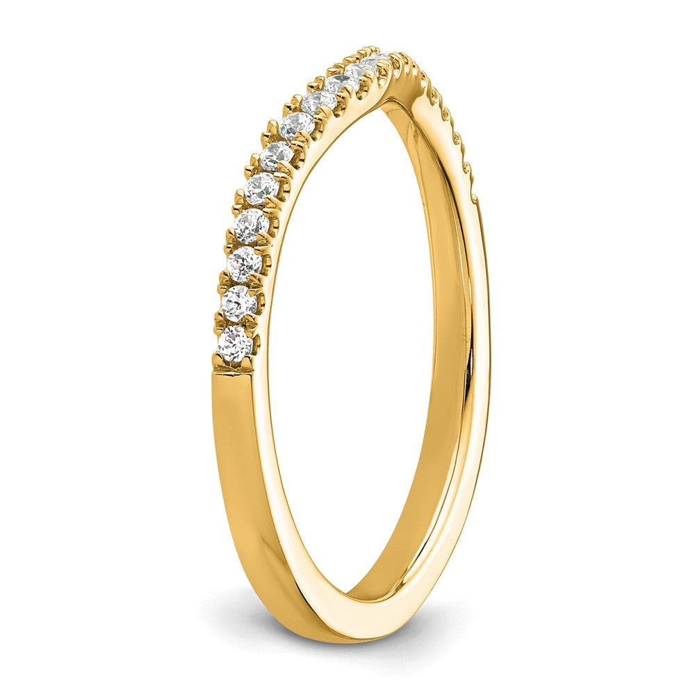 14K Gelbgold Ring mit echten Diamanten