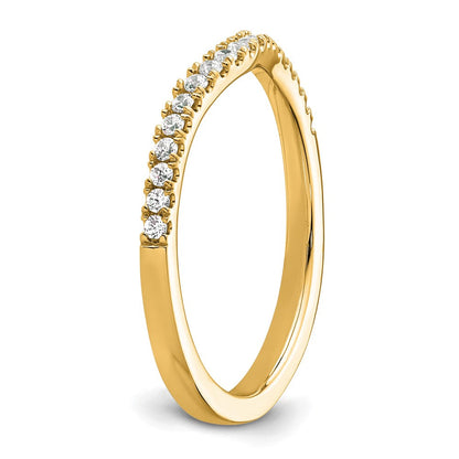 14K Gelbgold Ring mit echten Diamanten