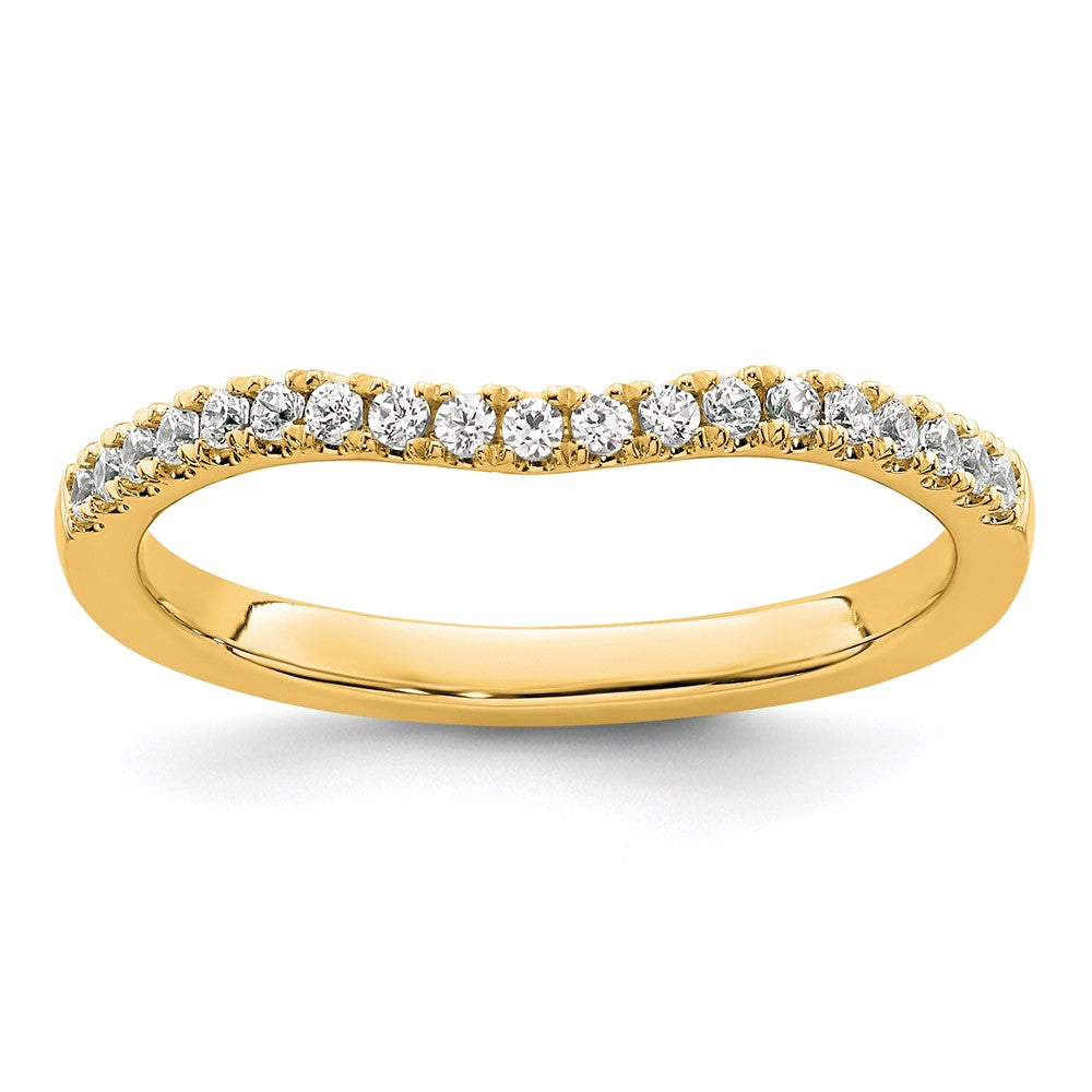 14K Gelbgold Ring mit echten Diamanten