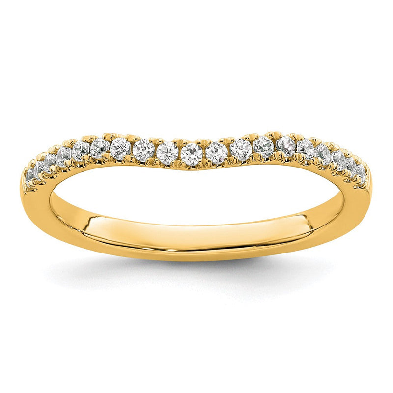14K Gelbgold Ring mit echten Diamanten