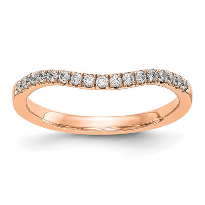 14K Roségold Ring mit laborgezüchteten Diamanten, VS/SI+ G+