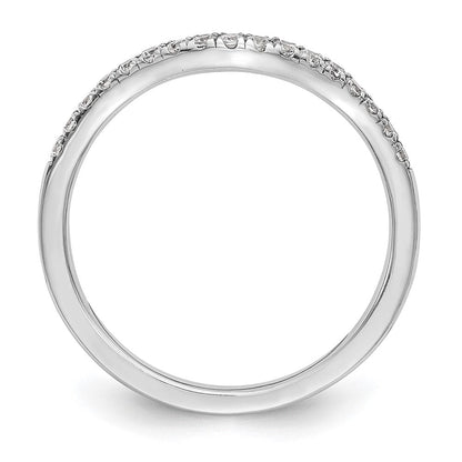 14K Weißgold Ehering mit natürlichen Diamanten