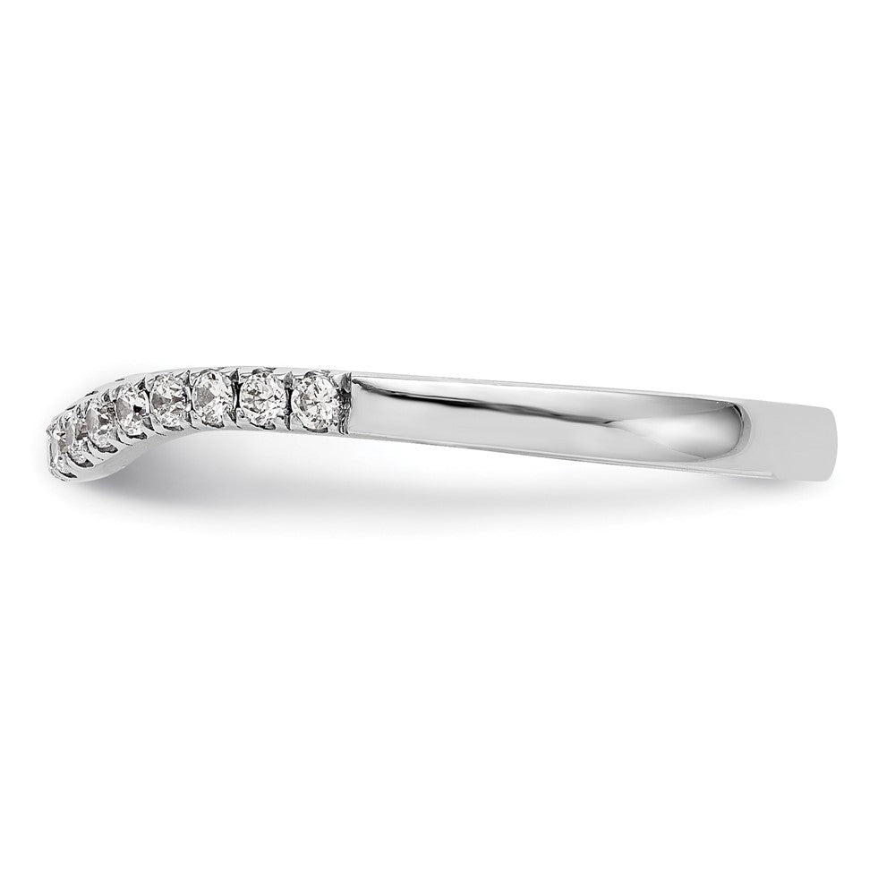 14K Weißgold Ehering mit natürlichen Diamanten