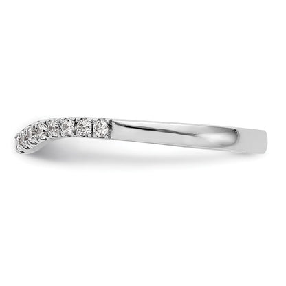 14K Weißgold Ehering mit natürlichen Diamanten
