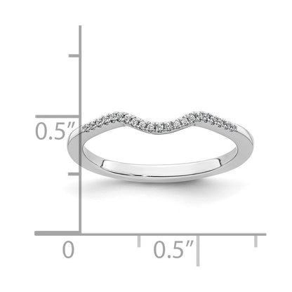 14K Weißgold Ehering mit natürlichen Diamanten