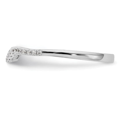 14K Weißgold Ehering mit natürlichen Diamanten