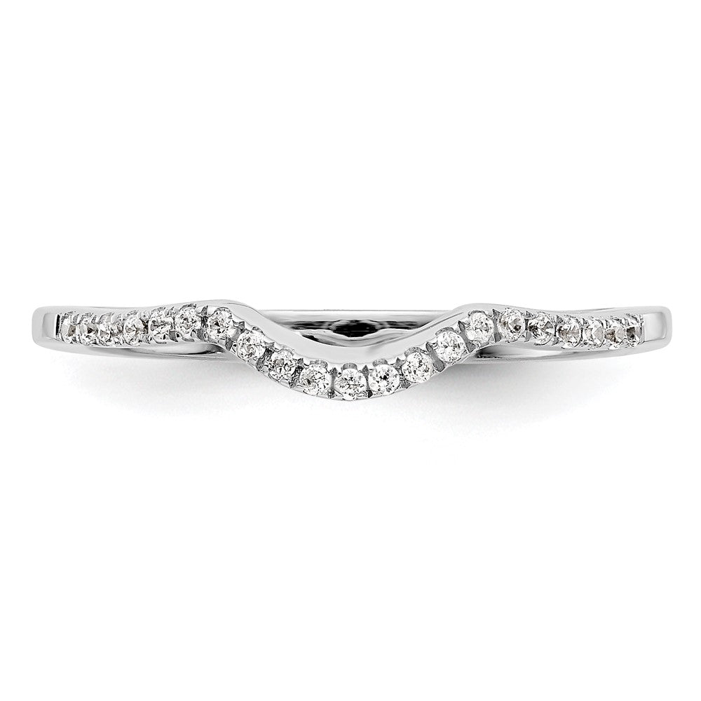 14K Weißgold Ehering mit natürlichen Diamanten