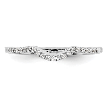 14K Weißgold Ehering mit natürlichen Diamanten