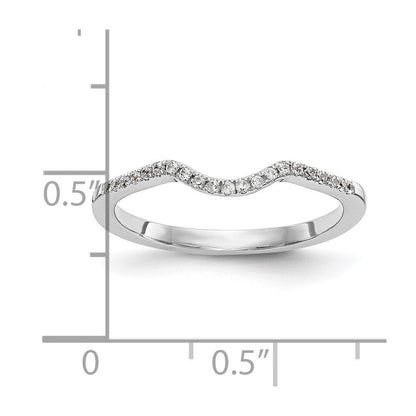 14K Weißgold Ehering mit natürlichen Diamanten