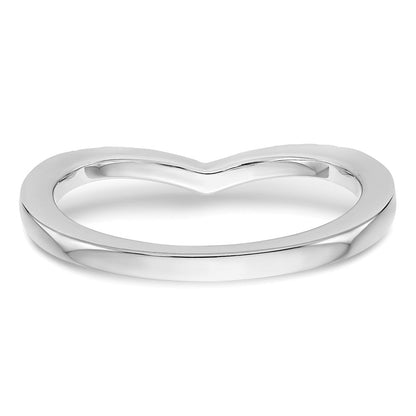 14K Weißgold Ehering mit natürlichen Diamanten, 0,13 ct Gesamtgewicht
