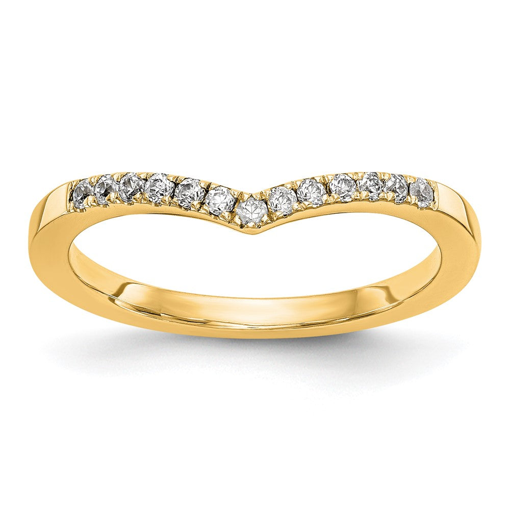 14K Gelbgold Ring mit echten Diamanten