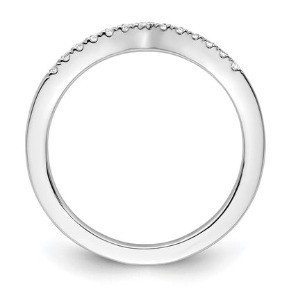 14K Weißgold Ehering mit natürlichen Diamanten