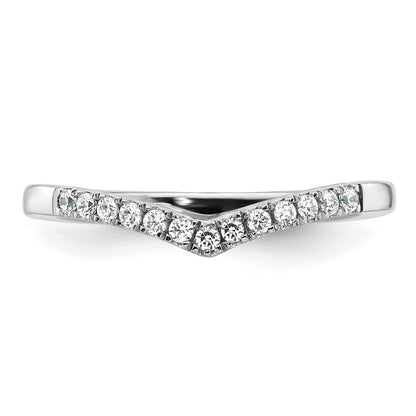 14K Weißgold Ehering mit natürlichen Diamanten