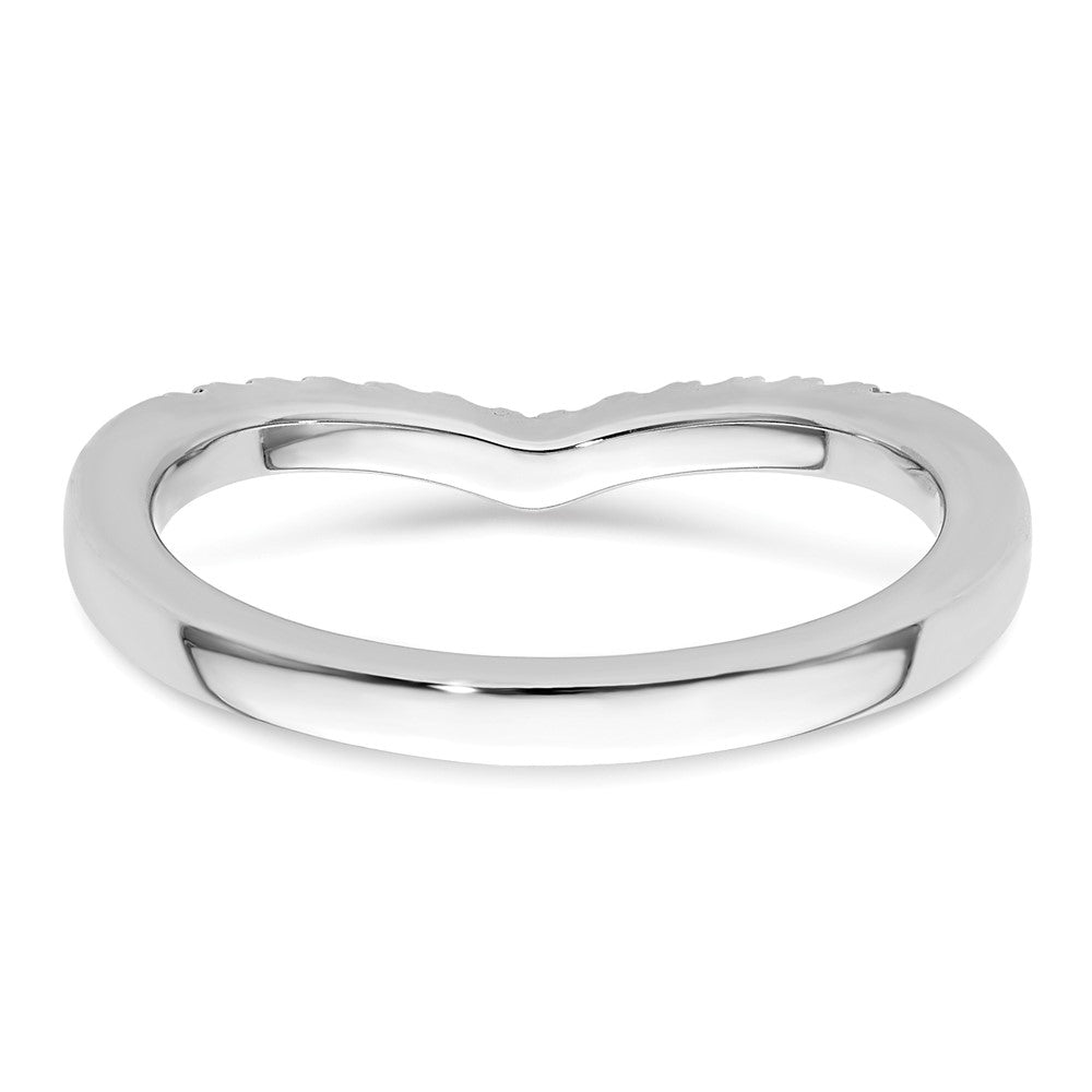 14K Weißgold Ehering mit natürlichen Diamanten
