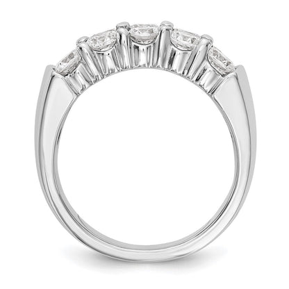 14K Weißgold Ehering mit natürlichen Diamanten 2 ct Gesamtgewicht
