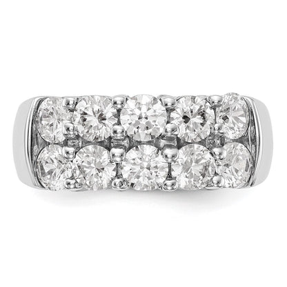 14K Weißgold Diamant Ring