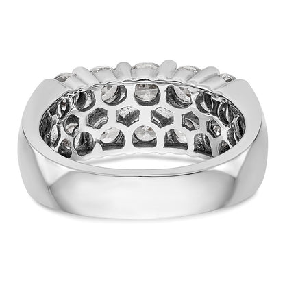 14K Weißgold Diamant Ring