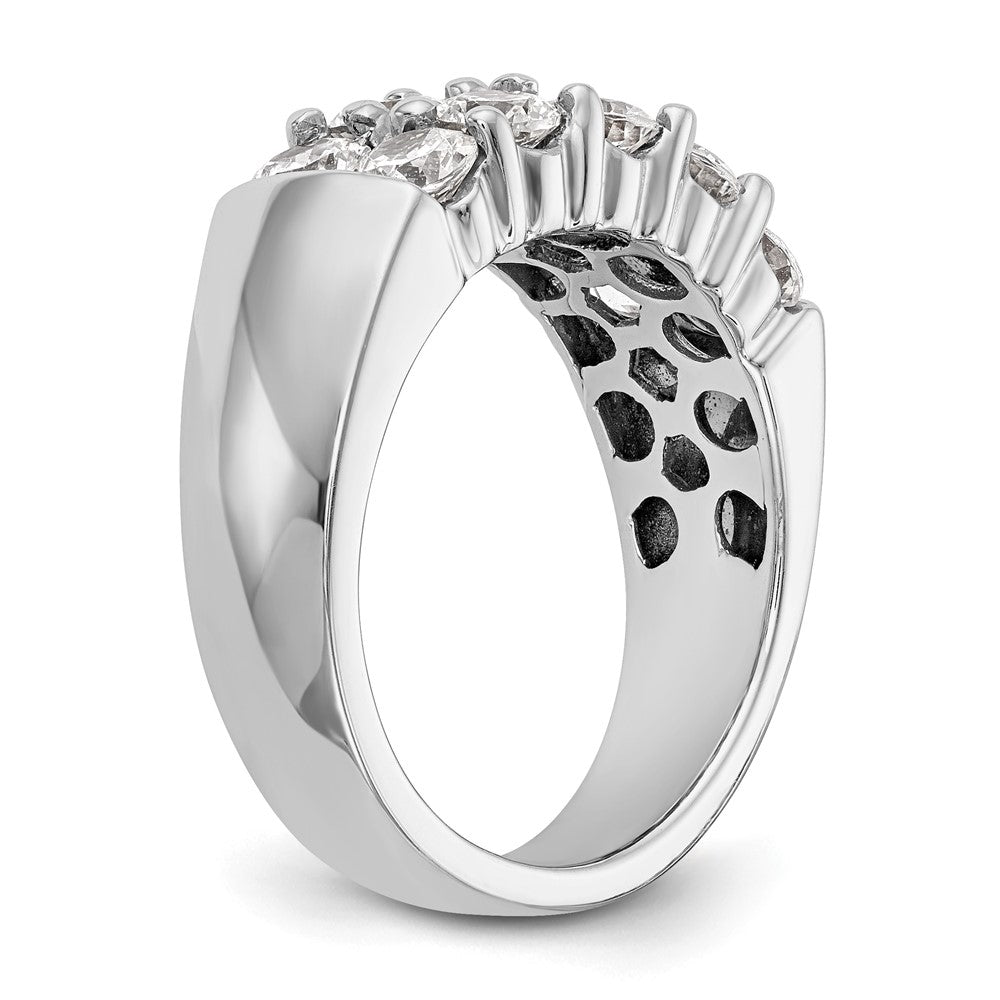 14K Weißgold Diamant Ring