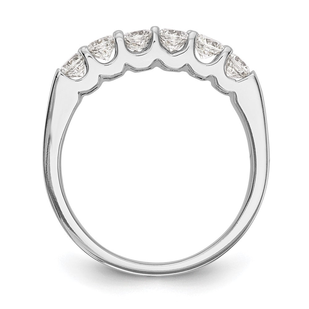 14K Weißgold Ring mit natürlichen Diamanten