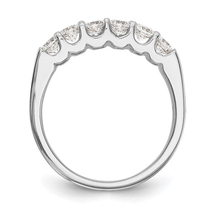 14K Weißgold Ring mit natürlichen Diamanten