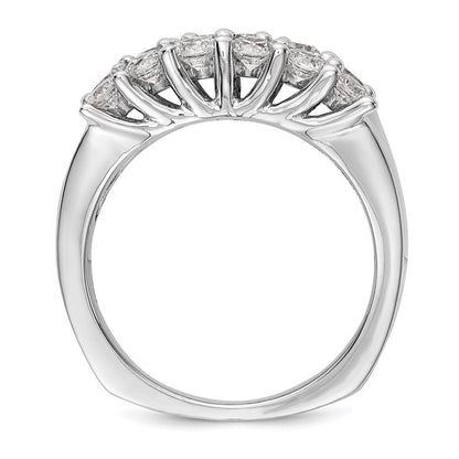 14K Weißgold Ehering mit natürlichen Diamanten