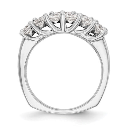 14K Weißgold Ring mit echten Diamanten