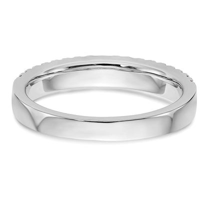 14K Weißgold Ehering mit natürlichen Diamanten, 0,38 ct. Gesamtgewicht