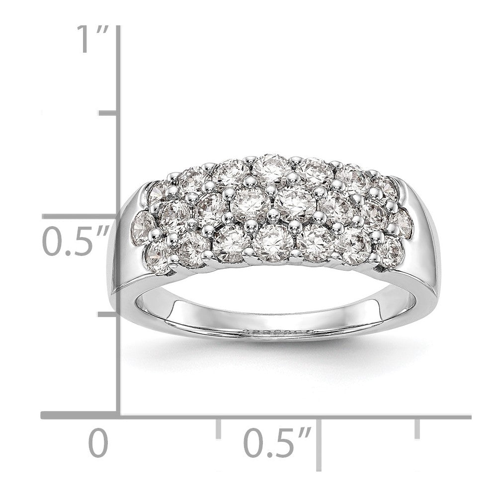 14K Weißgold Ehering mit natürlichen Diamanten