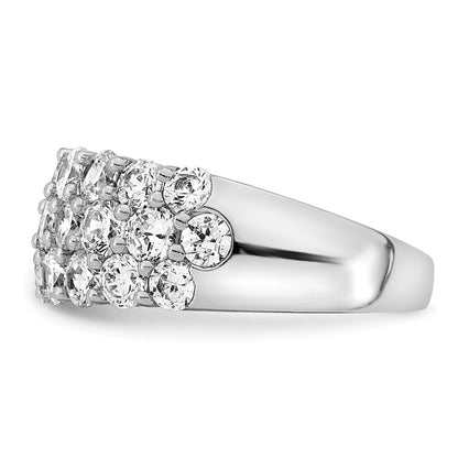 14K Weißgold Ring mit 2,5 ct. im Labor gezüchteten Diamanten, VS/SI, Fashion-Design