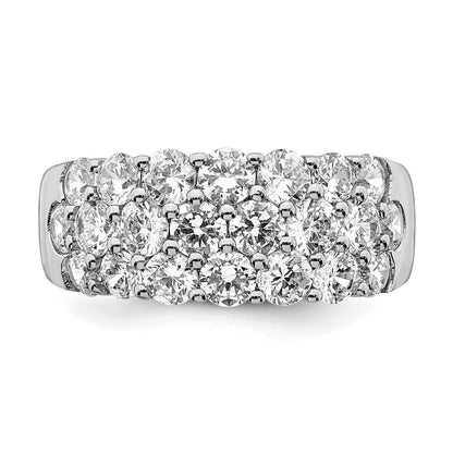 14K Weißgold Ring mit 2,5 ct. im Labor gezüchteten Diamanten, VS/SI, Fashion-Design