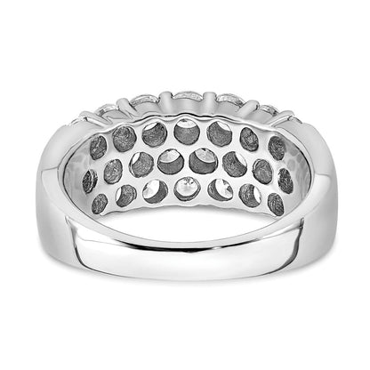 14K Weißgold Ring mit 2,5 ct. im Labor gezüchteten Diamanten, VS/SI, Fashion-Design