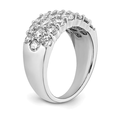 14K Weißgold Ring mit 2,5 ct. im Labor gezüchteten Diamanten, VS/SI, Fashion-Design