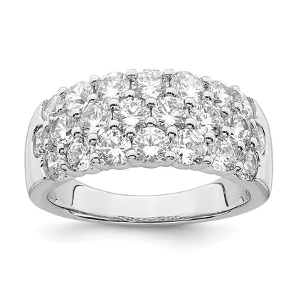 14K Weißgold Ring mit 2,5 ct. im Labor gezüchteten Diamanten, VS/SI, Fashion-Design