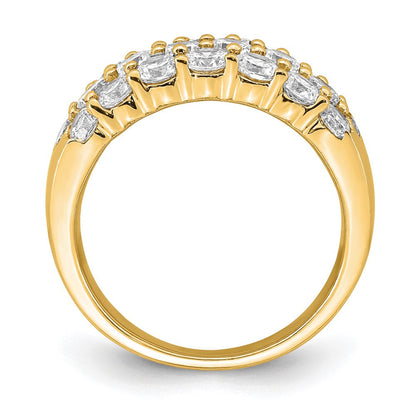 14K Gelbgold Ring mit 2,5 ct. im Labor gezüchteten Diamanten, VS/SI, Fashion