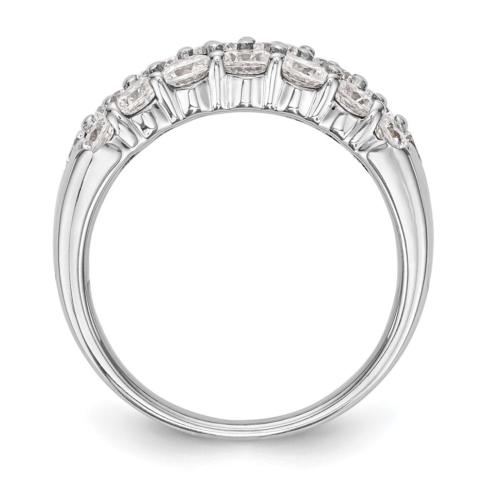 14K Weißgold 2.5 Karat Komplett Diamant Ring