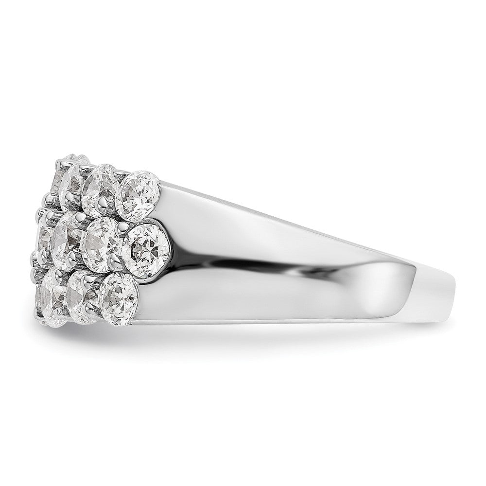 14K Weißgold 2.5 Karat Komplett Diamant Ring