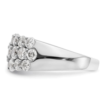 14K Weißgold 2.5 Karat Komplett Diamant Ring