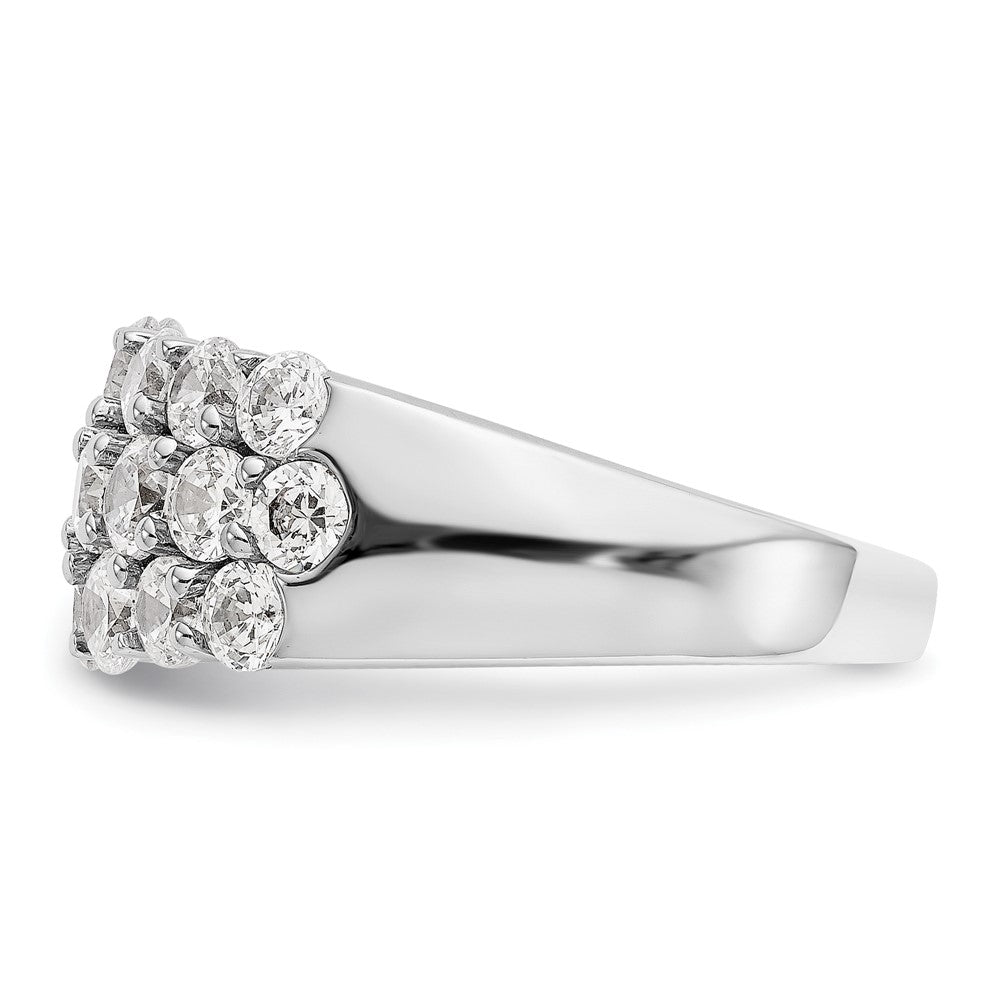 14K Weißgold Ehering mit natürlichen Diamanten