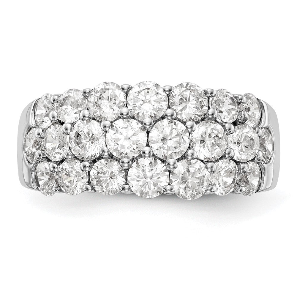 14K Weißgold 2.5 Karat Komplett Diamant Ring