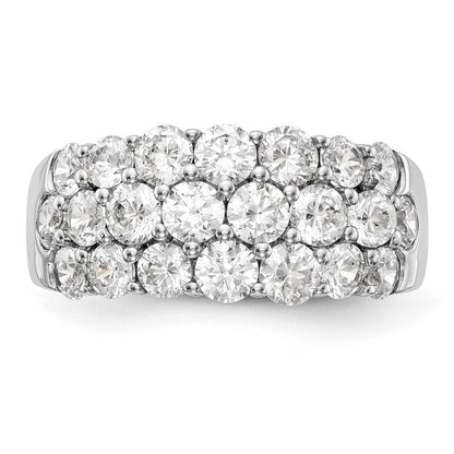 14K Weißgold 2.5 Karat Komplett Diamant Ring