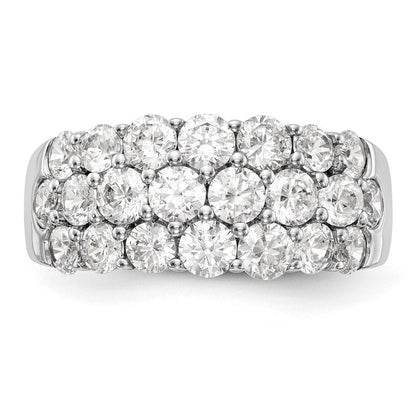 14K Weißgold Ehering mit natürlichen Diamanten
