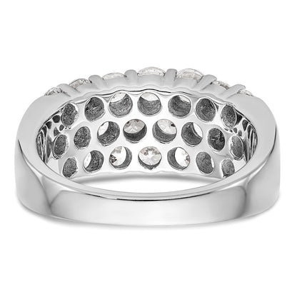 14K Weißgold 2.5 Karat Komplett Diamant Ring