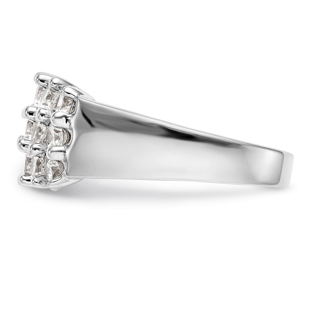 14K Bicolor-Gold Ehering mit natürlichen Diamanten, 1,875 ct. Gesamtgewicht