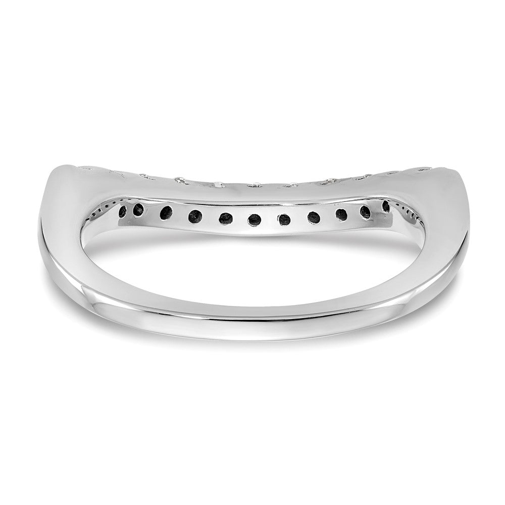 14K Weißgold Ehering mit natürlichen Diamanten