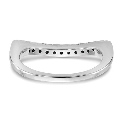 14K Weißgold Ehering mit natürlichen Diamanten