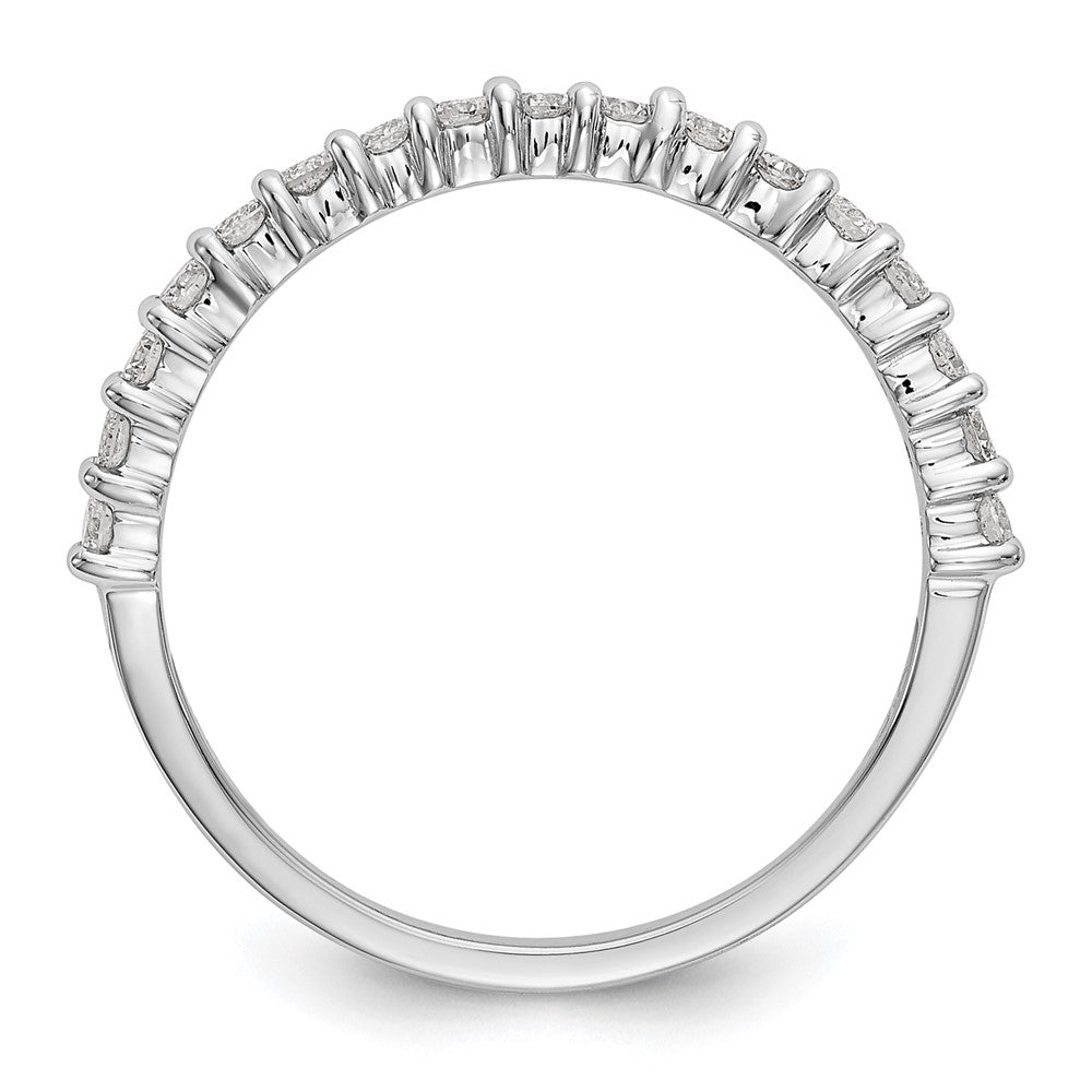 14K Weißgold Ehering mit natürlichen Diamanten