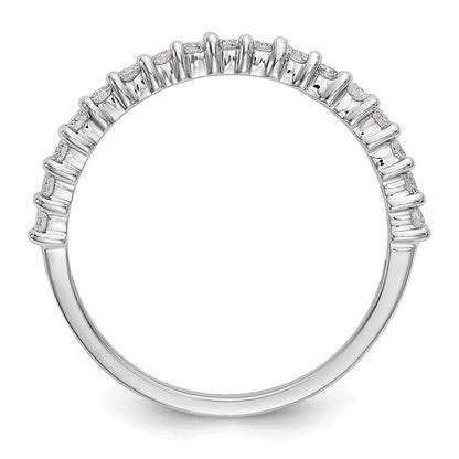 14K Weißgold Ehering mit natürlichen Diamanten